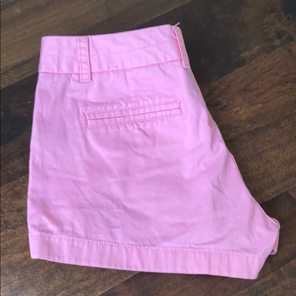 Pink JCrew chino shorts, size 6